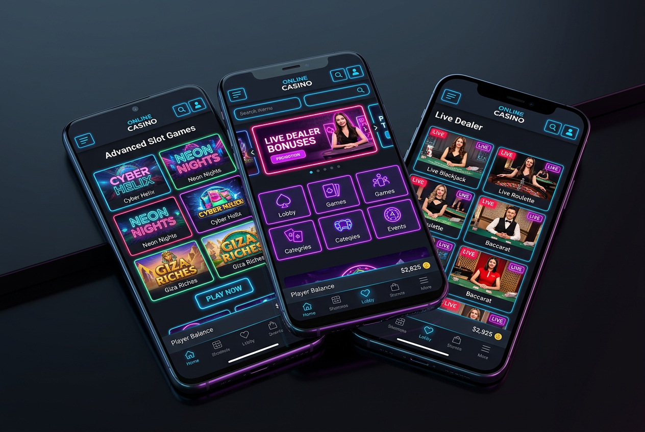 Nowoczesny interfejs kasyna online w roku 2026 na smartfonie i tablecie